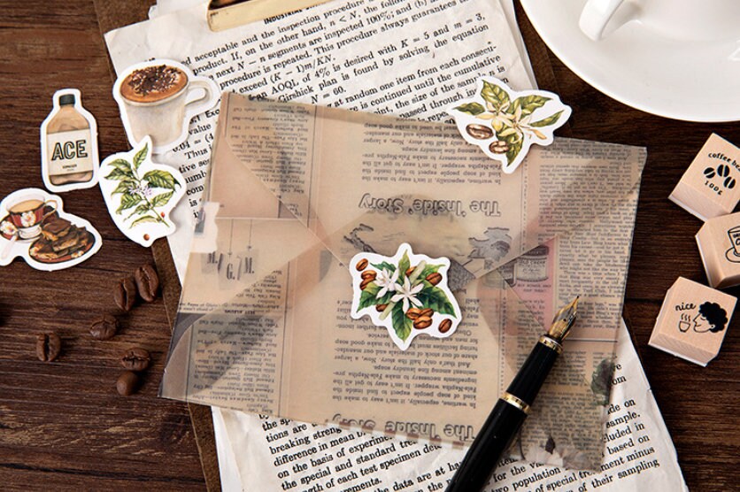 46pcs Coffee Sticker Pack  /  Stickers / Planner Stickers