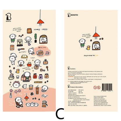 BONITO Korean Cute Emoji Dog Cat Stickers | Kawaii Animal Planner Decorative Stickers | Bujo Junk Journal Collage Scrapbooking Supplies