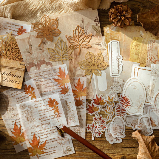 56pcs Vintage Material Pack | Junk Journal Kit | Lace Butterfly Collage Material Pack Creative Journaling Scrapbooking Supplies Stationery