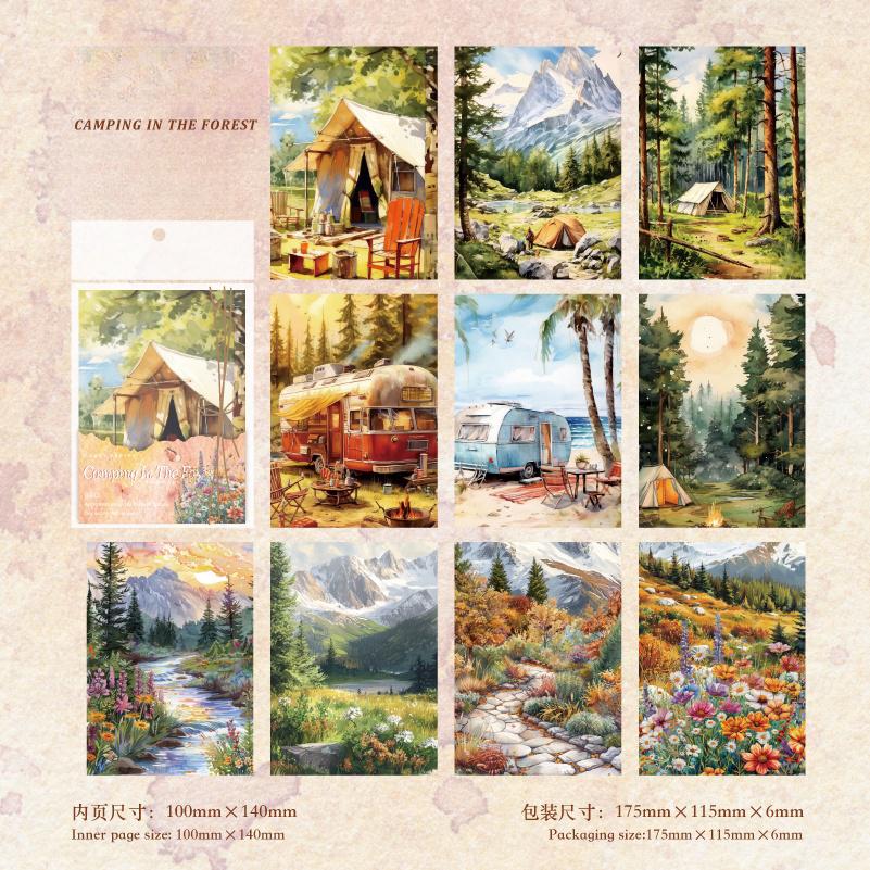 Nature Landscape Collage Decor PET Sticker | Nature Inspired | DIY Deco Stickers Junk Journal Collage Scrapbooking Stationery Supplies