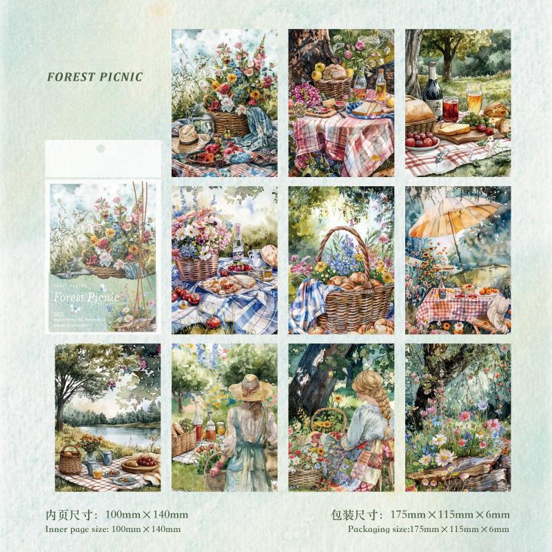 Nature Landscape Collage Decor PET Sticker | Nature Inspired | DIY Deco Stickers Junk Journal Collage Scrapbooking Stationery Supplies