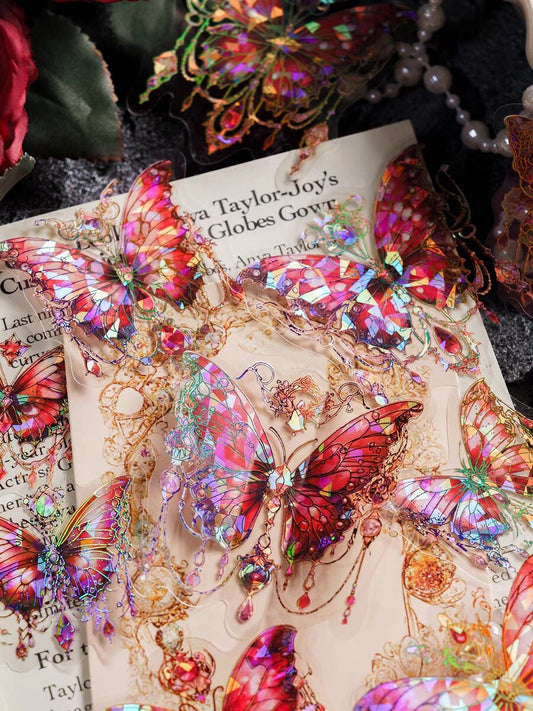 3D Dreamy Butterfly Sticker Pack | Decoration Stickers | Planner Bullet Journal Junk Vintage Journal Scrapbooking Kids Craft Supplies