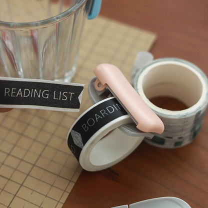 Washi Tape Cutter | Clip-on Washi Tape Cutter Dispenser | Portable Washi Masking Tape Cutter