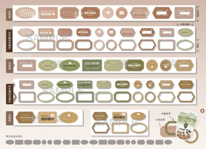 Mail Label Washi Tape | Japanese Decorative Tape |  | Gift Wrapping