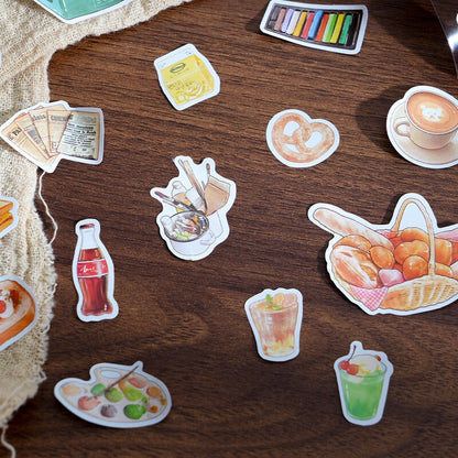 Hand-drawing Washi Tape | Bread Cake Market Food | Planner Journal Deco Stickers  | Craft Scrapbooking Supplies | Gift for Her