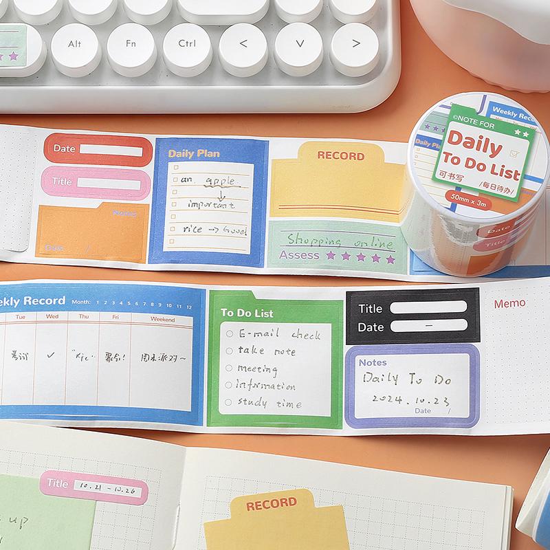 Planner Memo Sticker Tape | Sticky Tabs | Cute Sticky Notes Sticker | Planner Journal Accessories Study School Office Supplies