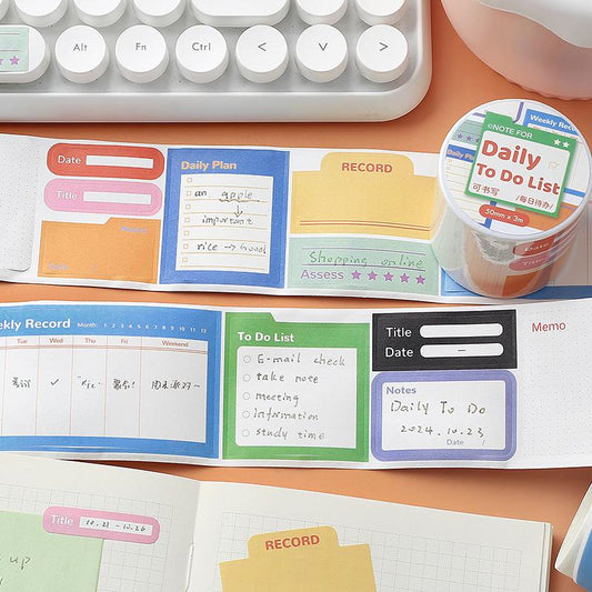 Planner Memo Sticker Tape | Sticky Tabs | Cute Sticky Notes Sticker | Planner Journal Accessories Study School Office Supplies