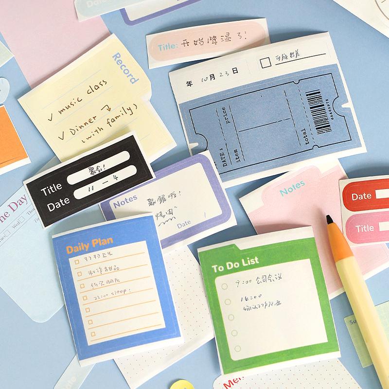 Planner Memo Sticker Tape | Sticky Tabs | Cute Sticky Notes Sticker | Planner Journal Accessories Study School Office Supplies