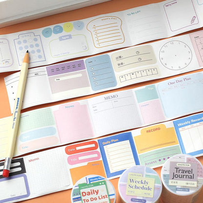 Planner Memo Sticker Tape | Sticky Tabs | Cute Sticky Notes Sticker | Planner Journal Accessories Study School Office Supplies