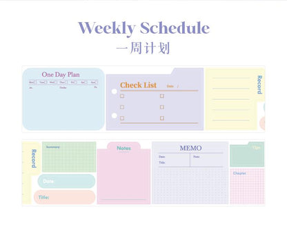 Planner Memo Sticker Tape | Sticky Tabs | Cute Sticky Notes Sticker | Planner Journal Accessories Study School Office Supplies