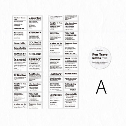 Inspirational Quotes Tape |  Words Phrase Tape | Decorative tape | Retro Planner tape | Journal Scrapbooking Collage Crafting Supplies