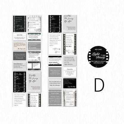 Inspirational Quotes Tape |  Words Phrase Tape | Decorative tape | Retro Planner tape | Journal Scrapbooking Collage Crafting Supplies