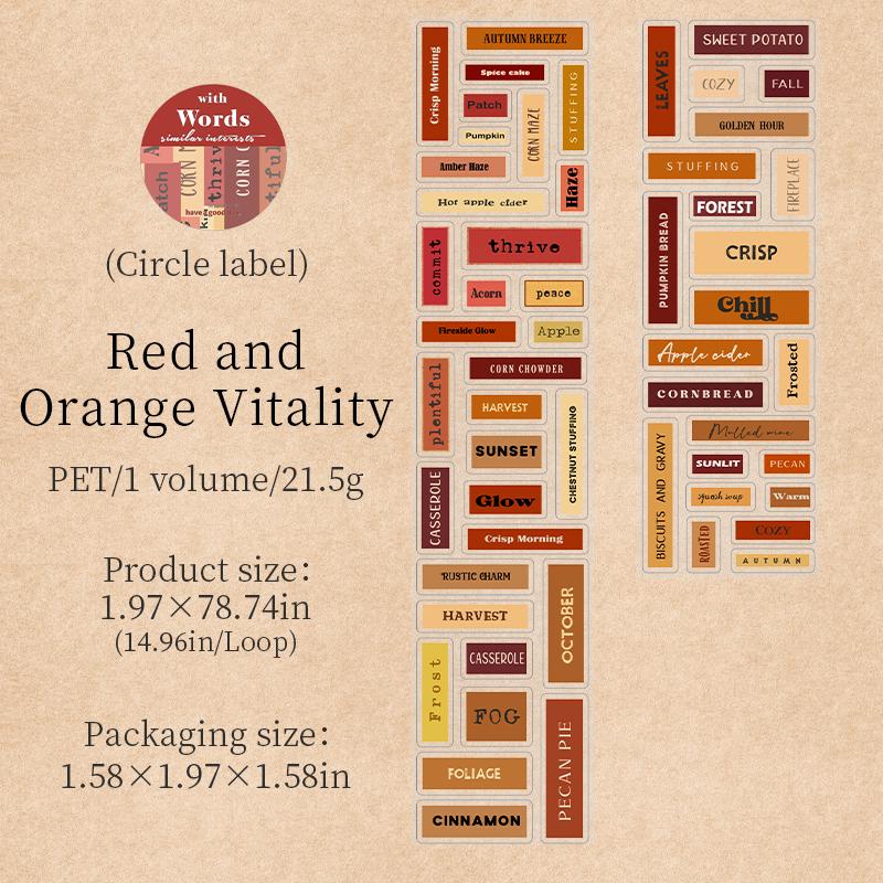 Retro Words Phrases Tape | Die Cut Tapes | Small Talk Decorative Tape Stickers | Retro Journal Tape | Planner Scrapbooking Collage Supplies