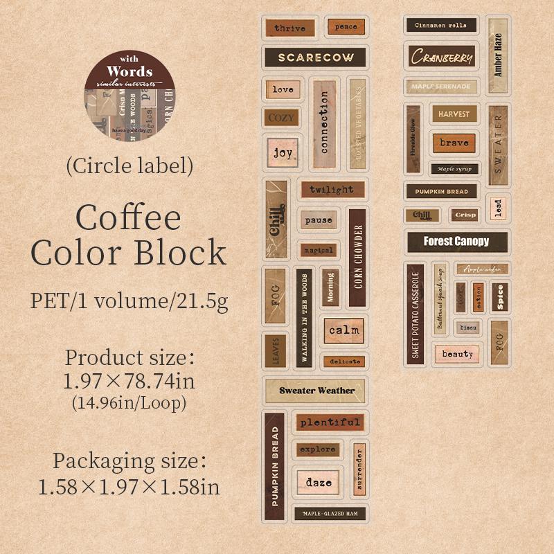 Retro Words Phrases Tape | Die Cut Tapes | Small Talk Decorative Tape Stickers | Retro Journal Tape | Planner Scrapbooking Collage Supplies