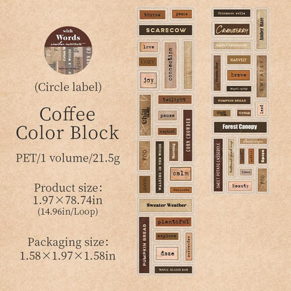 Retro Words Phrases Tape | Die Cut Tapes | Small Talk Decorative Tape Stickers | Retro Journal Tape | Planner Scrapbooking Collage Supplies