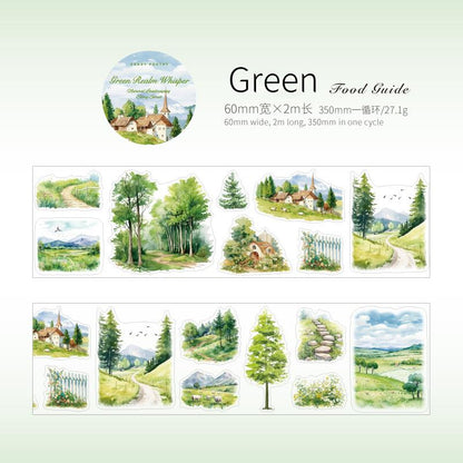 Natural Landscape Tape | Beautiful Scenery PET Tape Roll | Four Seasons Tape | Decorative Tapes | Junk Journal Collage Planner Supplies