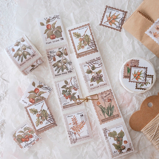 Plant Stamp Album Washi Tape | Planner | Bullet Journal | Gift Wrapping