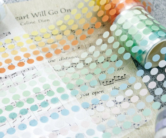 Dots Die Cut Washi Tape | Planner  |  Dot Sticker