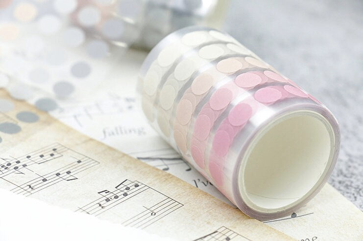 Dots Die Cut Washi Tape | Planner  |  Dot Sticker