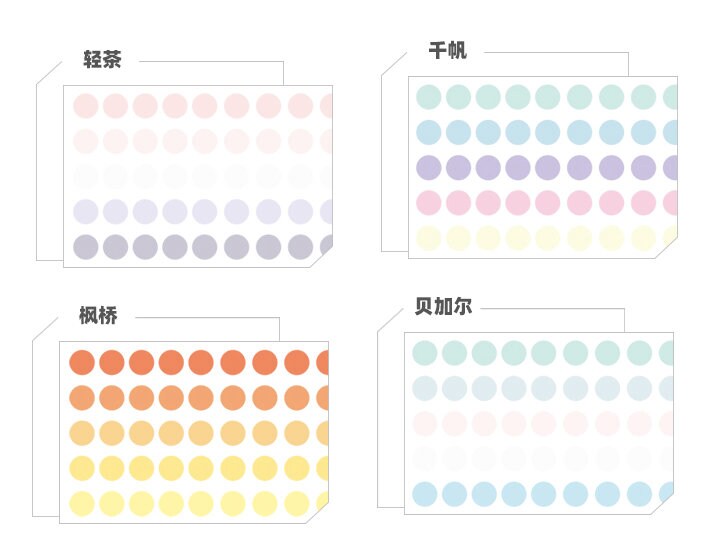 Dots Die Cut Washi Tape | Planner  |  Dot Sticker