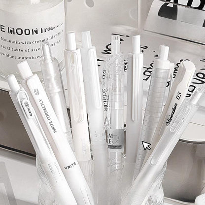 5pcs Minimalist  Pen Set | Black Gel Ink Pens | Planner Pens | Writing Supplies | Cute Stationery Journaling Planner Study Pen Supplies
