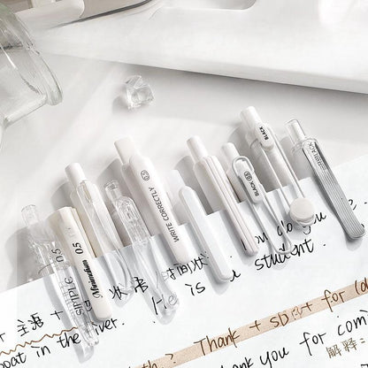 5pcs Minimalist  Pen Set | Black Gel Ink Pens | Planner Pens | Writing Supplies | Cute Stationery Journaling Planner Study Pen Supplies