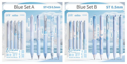 5pcs Minimalist  Pen Set | Black Gel Ink Pens | Planner Pens | Writing Supplies | Cute Stationery Journaling Planner Study Pen Supplies