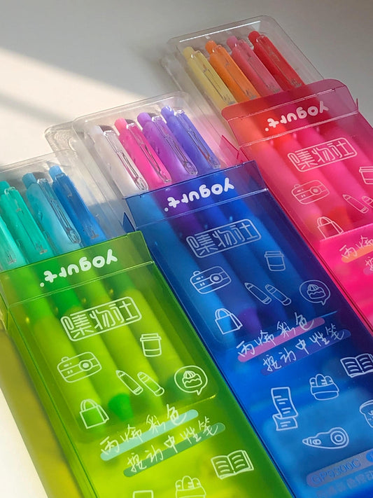 Colored Acrylic Pen Set |  Retractable Pens  | 0.7mm | Writing Painting Supplies | Paint Pens for Rock Painting Glass Wood Canvas