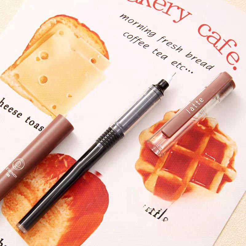 Afternoon Tea Coffee Black Ink Gel Pens Set | Writing Pens | Coffee Lover Aesthetic Pen Set | Cute Kawaii Planner School Office Study Pens