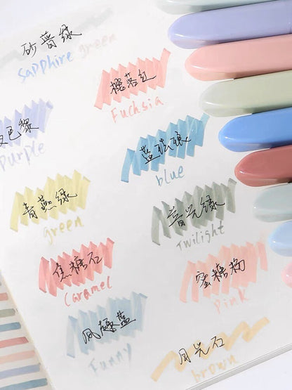 Monet Highlighter Pens｜Coloured Marker Pens | Super Soft Tip | Pastel Colors | Planner Journal Pens | Study School Office Drawing Pens