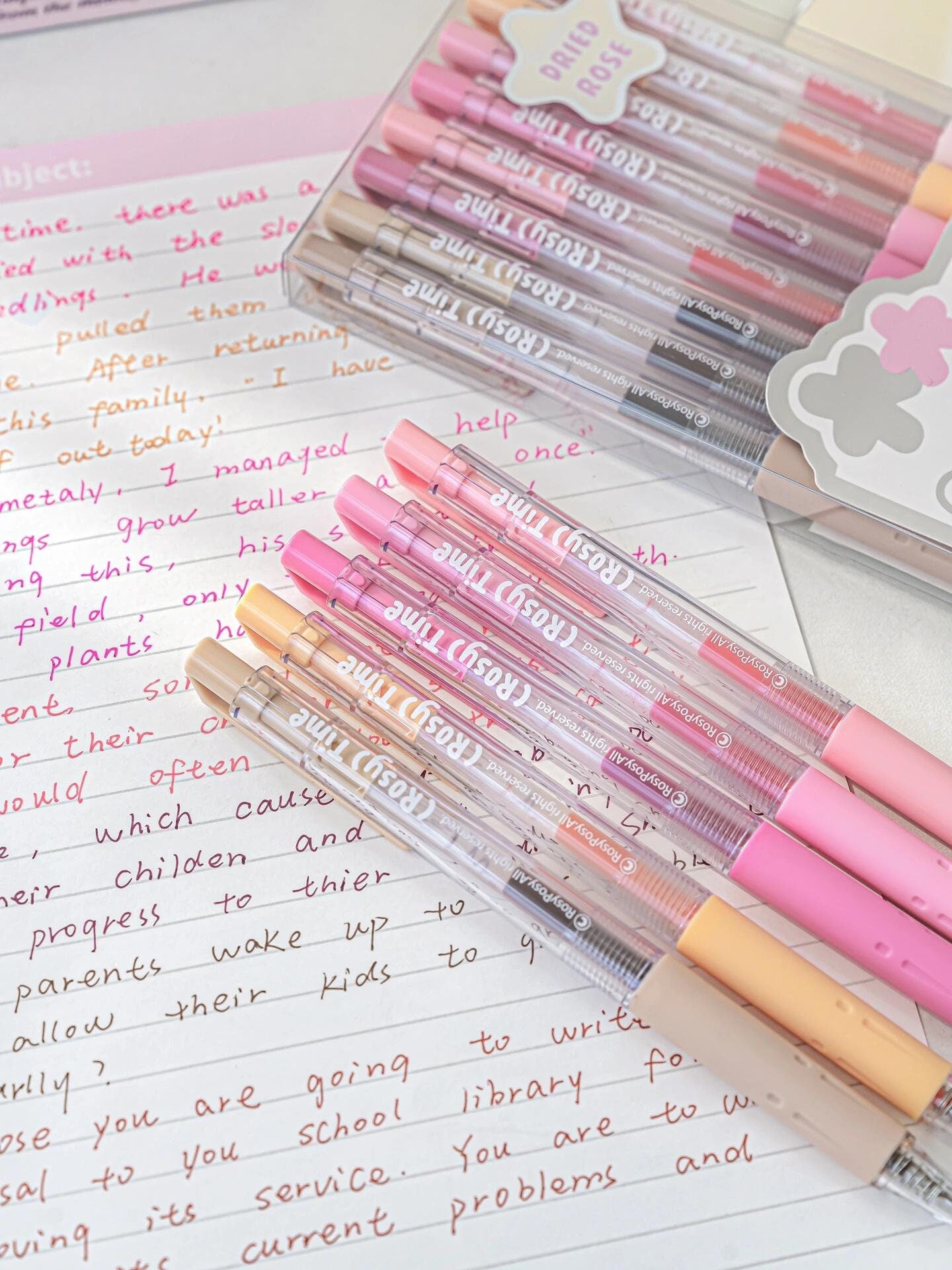 Coloured Juice Gel Pens Set |  Retractable Gel Roller Pen | Writing Supplies | Cute Stationery Journaling Planner Study Arts Pen Supplies