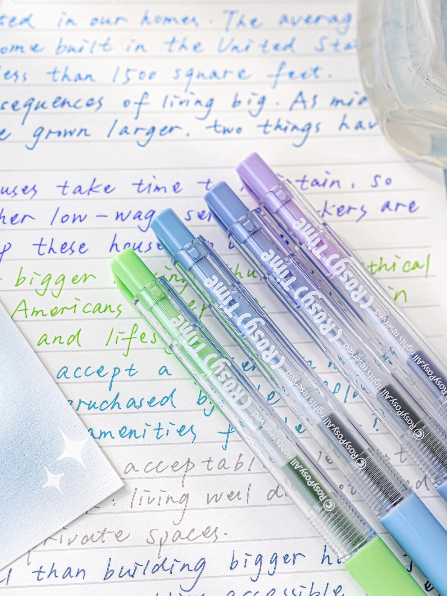 Coloured Juice Gel Pens Set |  Retractable Gel Roller Pen | Writing Supplies | Cute Stationery Journaling Planner Study Arts Pen Supplies
