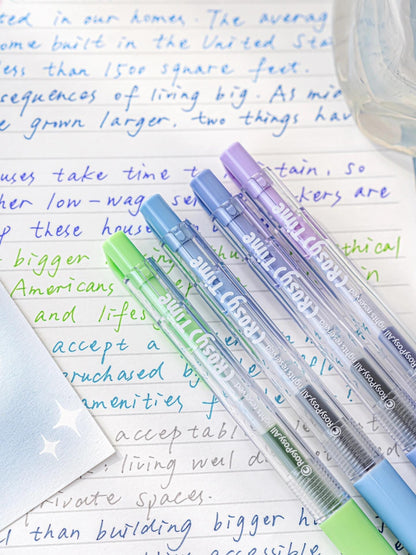 Coloured Juice Gel Pens Set |  Retractable Gel Roller Pen | Writing Supplies | Cute Stationery Journaling Planner Study Arts Pen Supplies