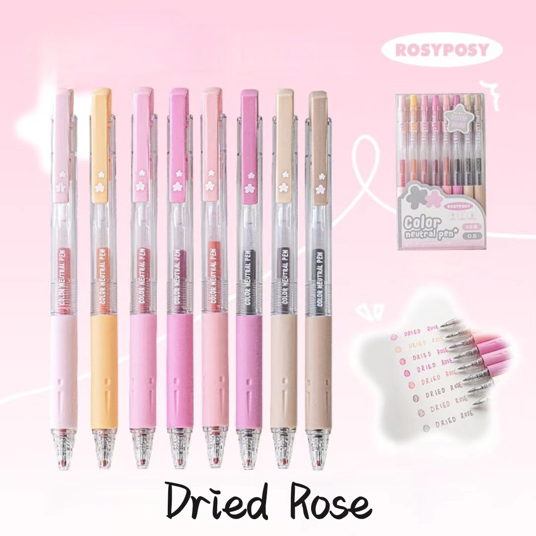 Coloured Juice Gel Pens Set |  Retractable Gel Roller Pen | Writing Supplies | Cute Stationery Journaling Planner Study Arts Pen Supplies