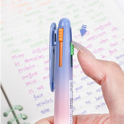 4 Color Gel Ink Pen 0.5mm 0.7mm | Multi Color Gel Pen | Smooth Planner Pens | Student Pen Writing Supplies Stationery