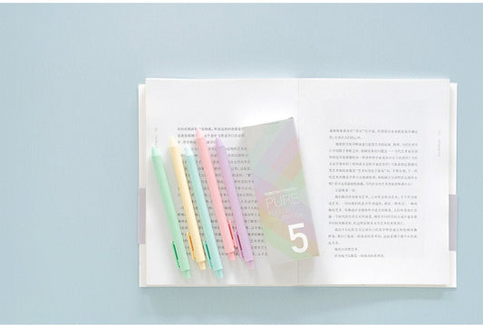 KACO Macaron Pure Color Gel Rollerball Pens  |  Black Ink Pens |  Planner Pens
