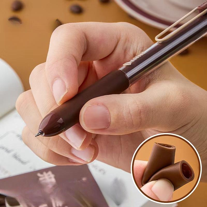 Coffee Flavored Black Ink Gel Pens | ST Writing Pens | Coffee Lover Aesthetic Pen Set | Cute Kawaii Planner School Office Study Pens