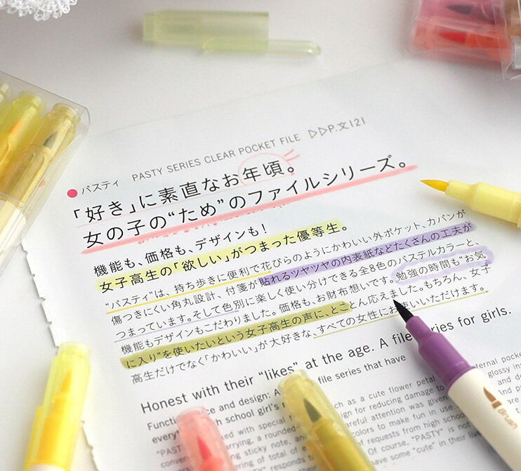 Brush Twin Marker Pen Set |  Double-Sided Pen | Calligraphy Pen | Hand Lettering