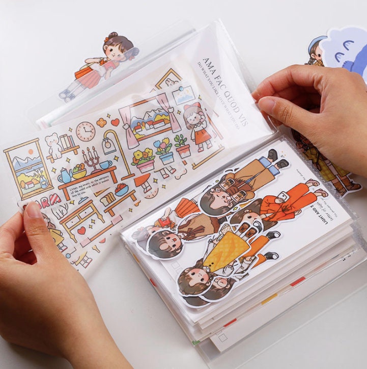 A6 Clear Sticker Photo Storage Album  |  Cutting Dies Storage Album | Photo Album | Sticker Organizer | Desk Organization