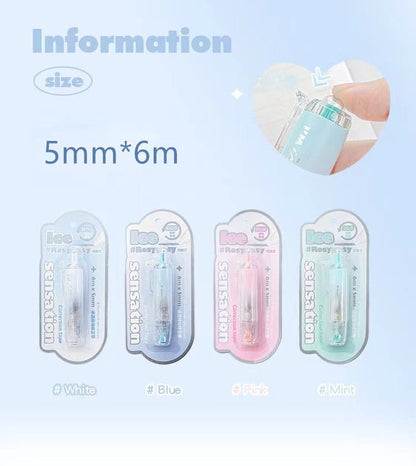 Ins Replaceable Correction Tape | Correction Tape Roller Pen | Scrapbooking Tape | Paper Craft Supplies | Gradient Correction Tape