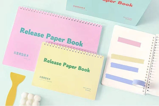 A5 B5 A4 Release Paper Book |Washi Tape Collection Book| Double Sided|Sticker Book|Collection Book| Reusable Release Pages|Collection album