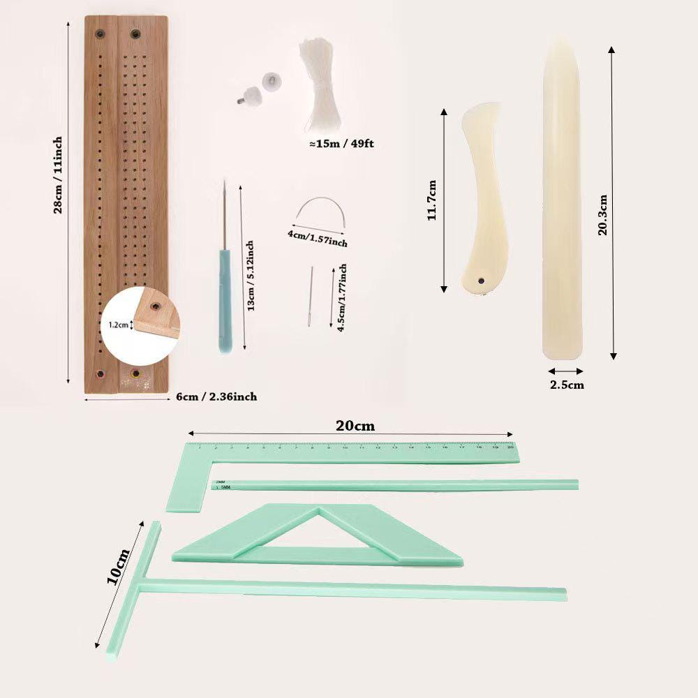 Complete Bookbinding Ruler Kit Bookbinding Easy Scrapbooking Tool Great Stencils and Cutter Guide Kit Made Into Journal Handbook