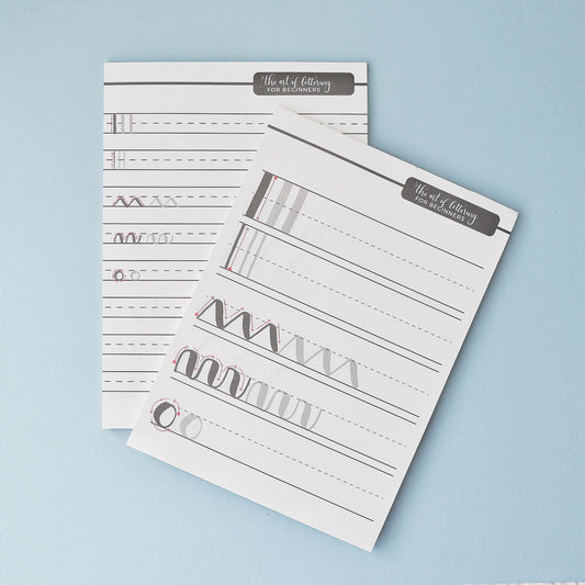 Brush Lettering Practice Sheets for Beginners | Calligraphy Practice Guide | Handwriting Worksheet