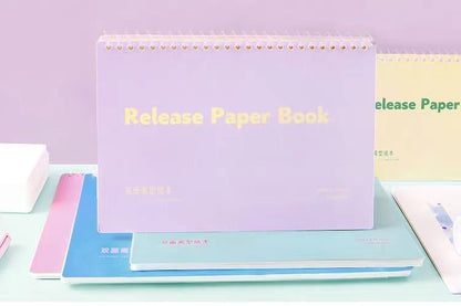 A5 B5 A4 Release Paper Book |Washi Tape Collection Book| Double Sided|Sticker Book|Collection Book| Reusable Release Pages|Collection album