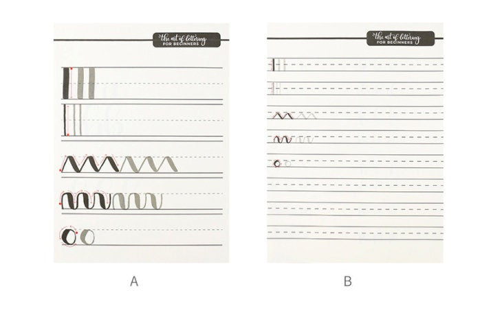 Brush Lettering Practice Sheets for Beginners | Calligraphy Practice Guide | Handwriting Worksheet