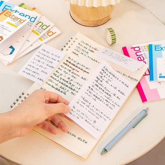 Creative Extension Sticky Notes | Lined Grided Dotted | Hidden Fold Sticky Notes | Planner  Study School Supplies | Note Taking