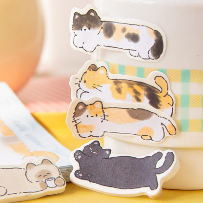 Kawaii Cats Sticky Page Marker | Book Annotation Book Tabs | Index Tabs | Page Markers | Sticky Tabs | Study School Planner Journal Supplies