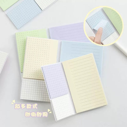 Creative Extend Sticky Notes | Lined Grided Dotted | Planner Study School Supplies | Note Taking | Planner Journal Accessory Supplies