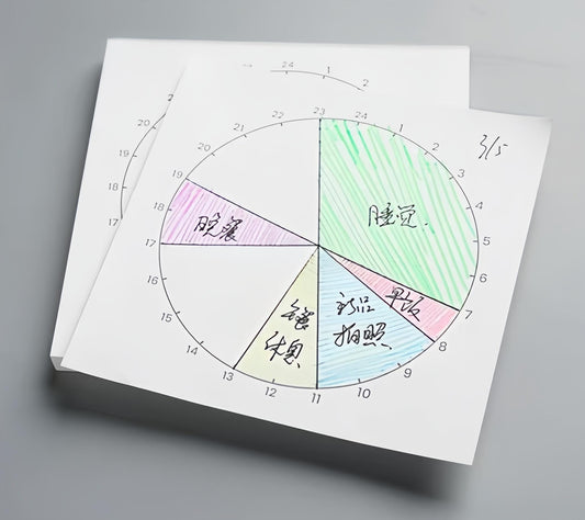 24 Hours Schedule Template | Circle Time Pie Chart Organizer |Daily Record Planner| Planner Journal Accessories Study School Office Supplies