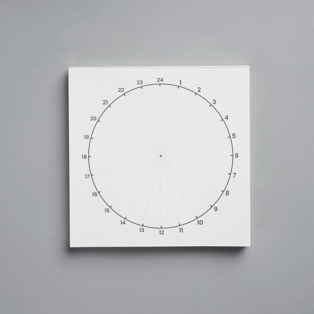 24 Hours Schedule Template | Circle Time Pie Chart Organizer |Daily Record Planner| Planner Journal Accessories Study School Office Supplies